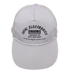Nissun Total Electronics Mesh Snapback Cap Trucker Hat Gray